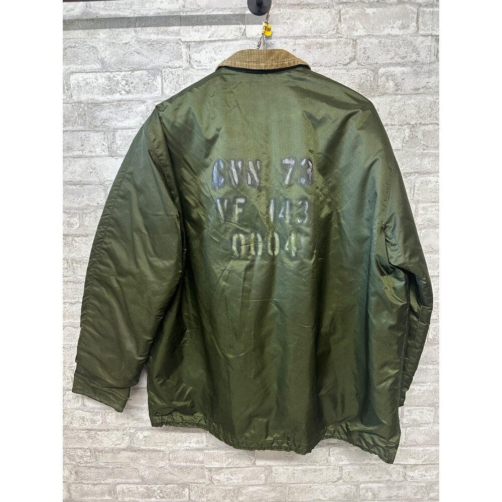 Vintage US Navy USN Extreme Cold Weather Impermeable Deck Jacket Mens XLarge 80s